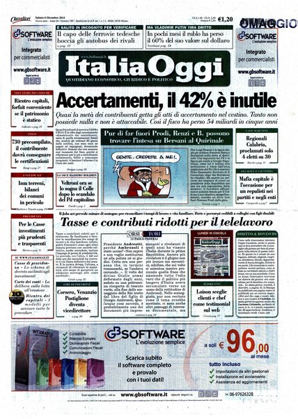 Italia oggi : quotidiano di economia finanza e politica